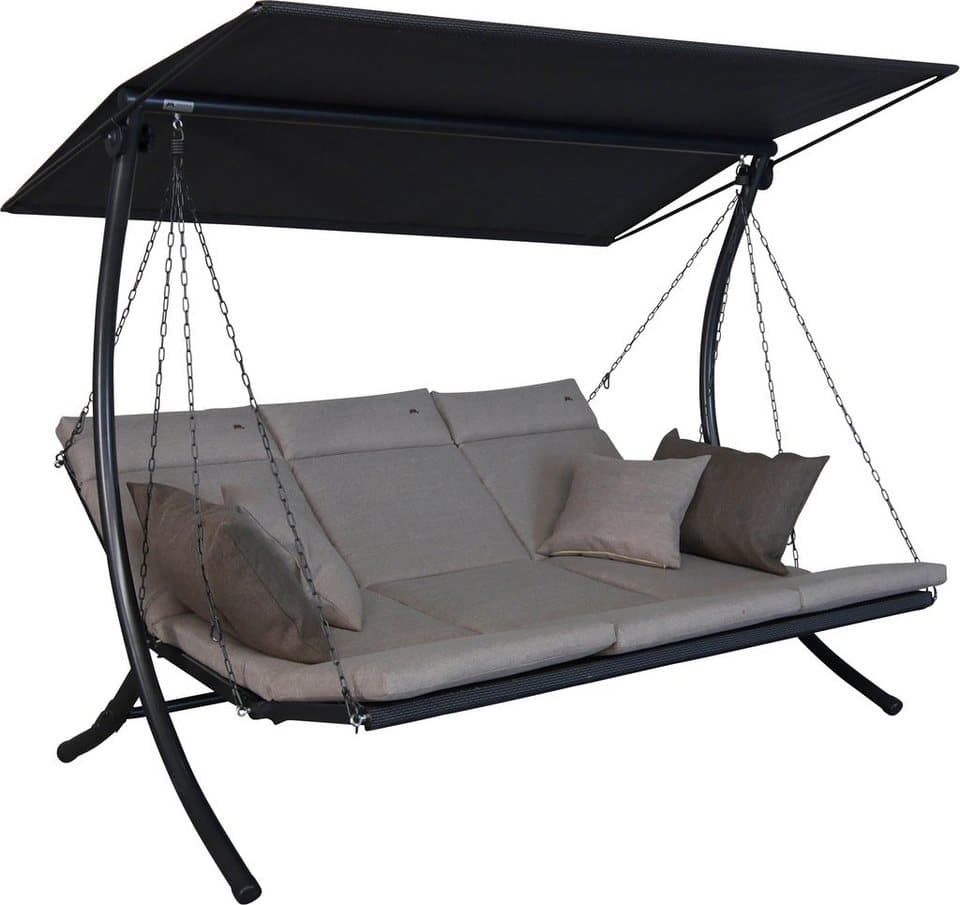 Angerer Freizeitmöbel Hollywoodschaukel Swing Smart sand, 3-Sitzer, Bettfunktion, wetterfest - Thumbnail 2