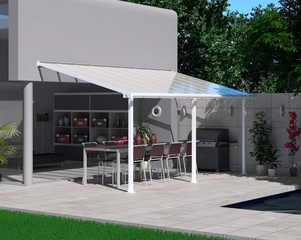 Palram - Canopia Terrassendach Olympia 3x5.4, BxT: 546x295 cm, Bedachung Doppelstegplatten, BxT: 546x295 cm - Bild 1