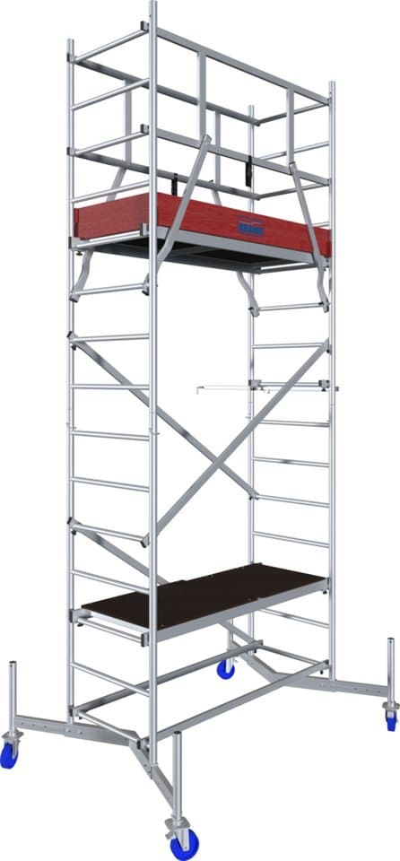 KRAUSE Arbeitsgerüst ClimTec System, (Set), Komplettgerüst, inkl. 1 Aufstockung und Fahrrollensatz 125 mm - Thumbnail 2