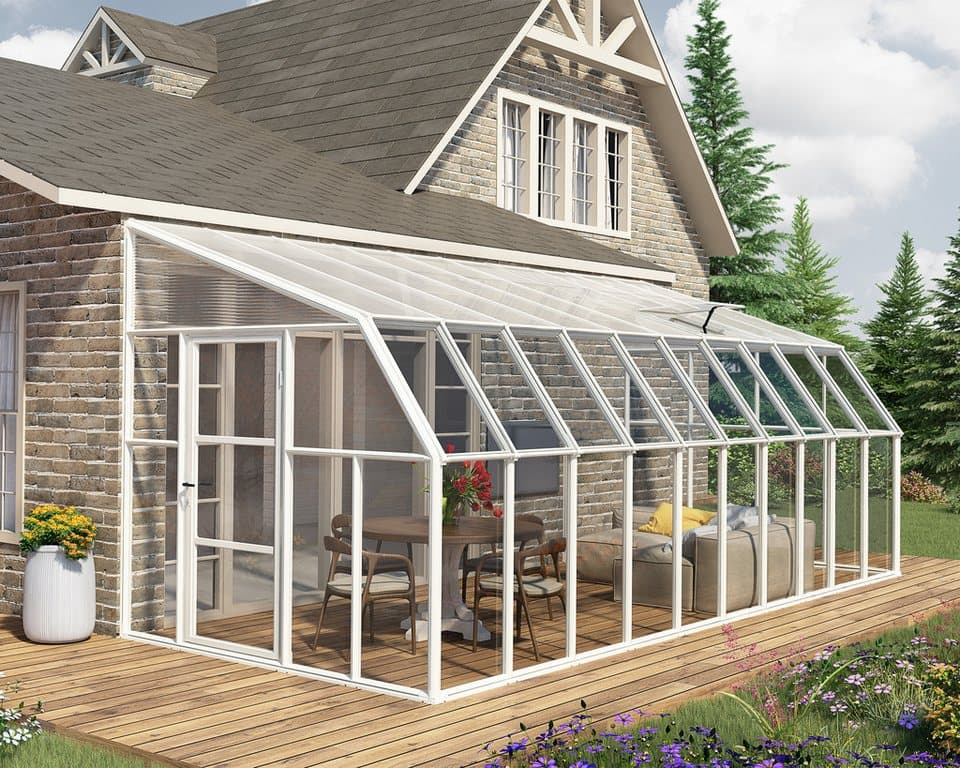 Palram - Canopia Gewächshaus Sun Room, BxTxH: 257 x 632 x 266 cm, BxLxH: 58 x 120 x 266 cm, 3 mm Wandstärke, lebenslang widerstandsfähige Wandpaneele - Bild 1
