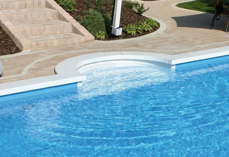 KWAD Rechteckpool mit Römertreppe (Set), 8x4, 7x3,5 oder 6x3m Höhe: 1,50m, mit Foliensack 0,6mm - Thumbnail 4