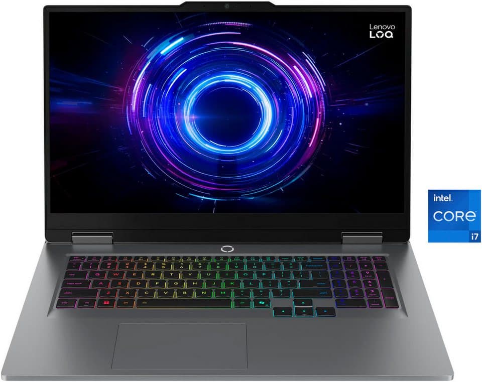 Lenovo LOQ 17IRX10 RTX 5050/5060/5070 Gaming-Notebook (43,9 cm/17,3 Zoll, Intel Core i7 14700HX, GeForce RTX 5070, 32 GB, 1000 GB SSD)