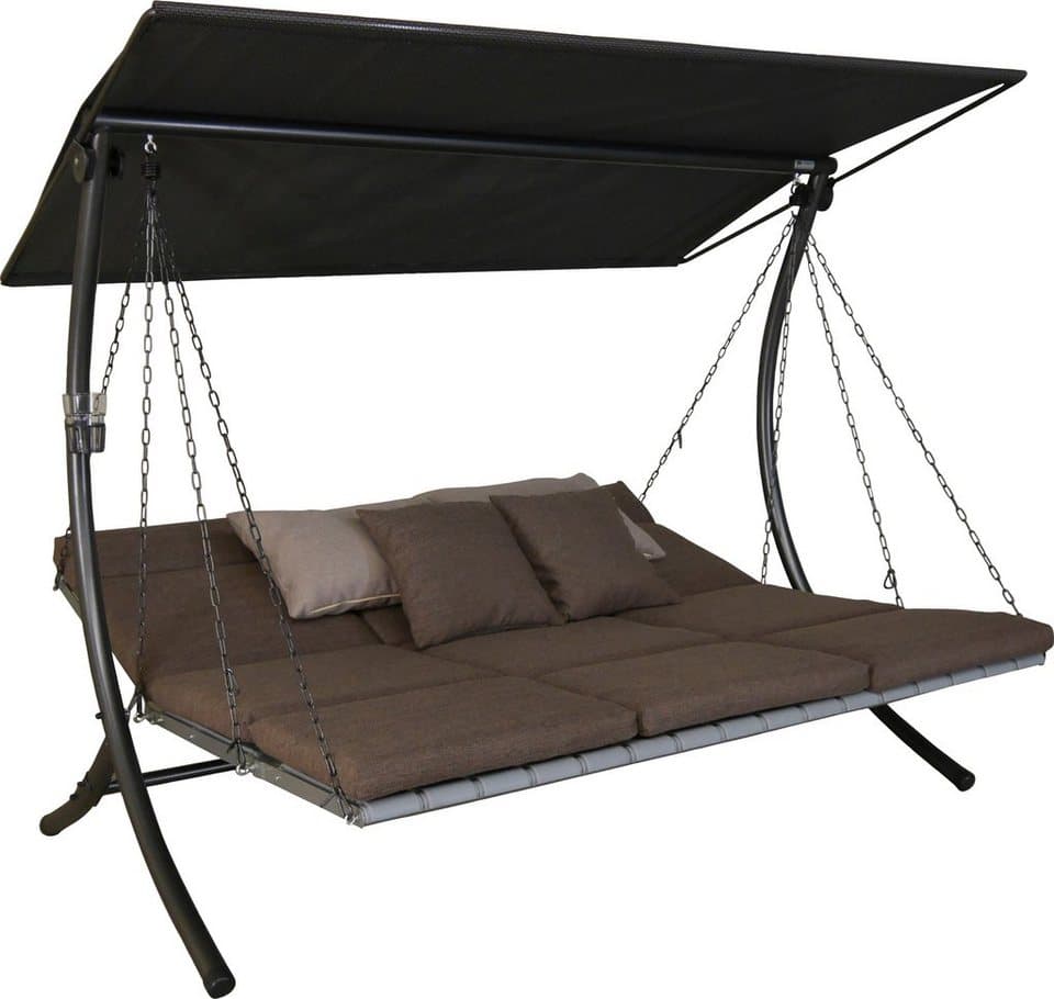 Angerer Freizeitmöbel Hollywoodschaukel Luxus Smart olive, 3-Sitzer, Bettfunktion, BxTxH: 210x145x160 cm - Bild 1