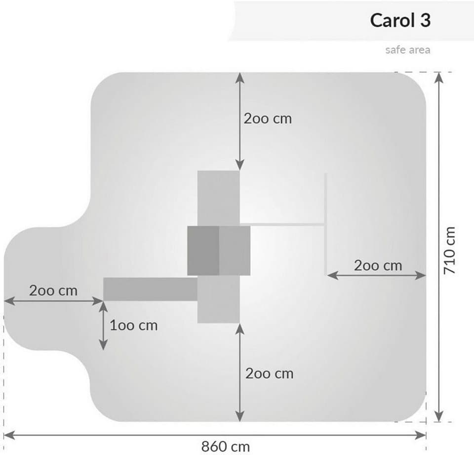 FUNGOO Spielturm CAROL 3 GREY, mit Schaukel & Rutsche, Kletterwand, Kletterfalle - Thumbnail 4