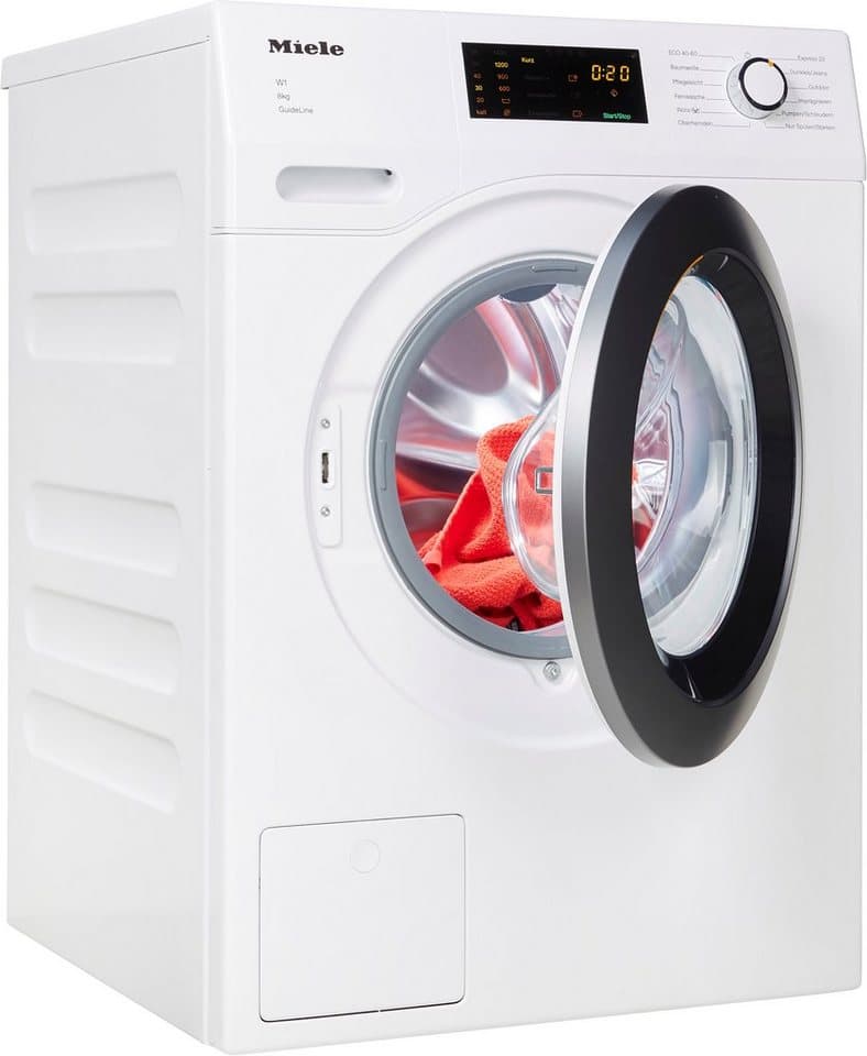 Miele Waschmaschine WDD131 WPS GuideLine, 8 kg, 1400 U/min, GuideLine für Menschen mit Sehbehinderung, 25 Jahre Motorgarantie