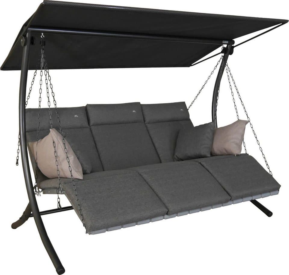 Angerer Freizeitmöbel Hollywoodschaukel Luxus Smart stone, 3-Sitzer, Bettfunktion, BxTxH: 210x145x160 cm - Thumbnail 2