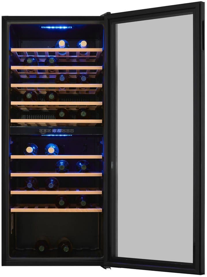 exquisit Weinkühlschrank WS2-114-GTE-160G, für 114 Standardflaschen á 0,75l,Für Weinliebhaber - stilvoll & perfekt temperiert für 114 Flaschen - Thumbnail 5