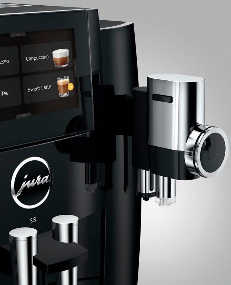 JURA Kaffeevollautomat 15482 S8 (EB), Piano Black, 27 Spezialitäten, Touch, Sweet Foam & Sirupaufsatz - Thumbnail 8