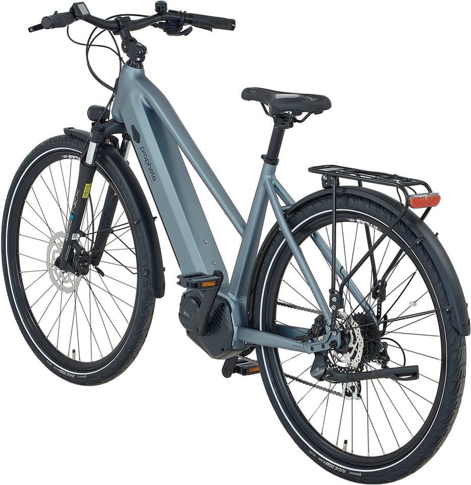 Prophete E-Bike Trekkingrad Entdecker 3.8, 8 Gang Shimano Altus Schaltwerk, Kettenschaltung, Mittelmotor, 540 Wh, Pedelec, Elektrofahrrad für Damen - Thumbnail 4