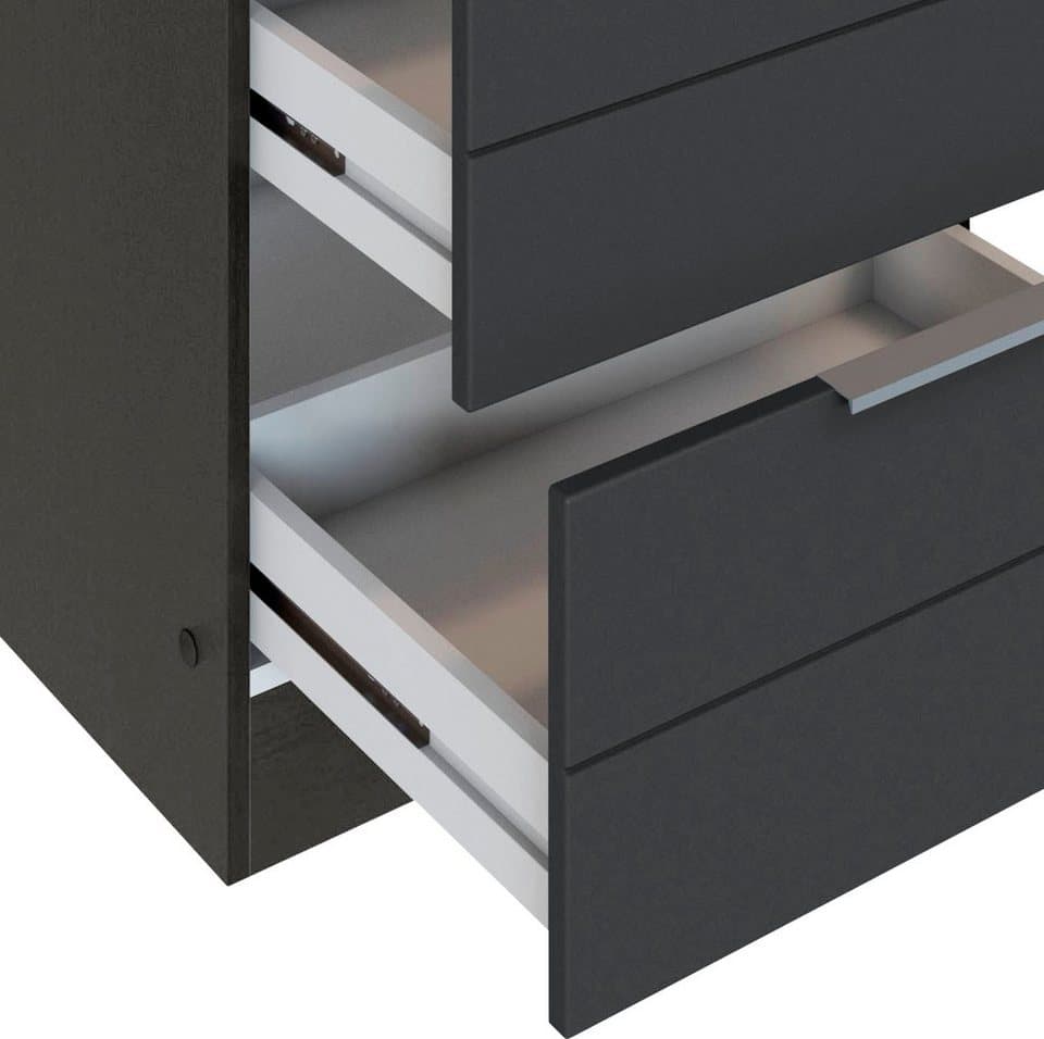 KOCHSTATION Unterschrank KS-Luhe 180 cm breit, für viel Stauraum, MDF-Fronten mit waagerechter Lisene - Thumbnail 5