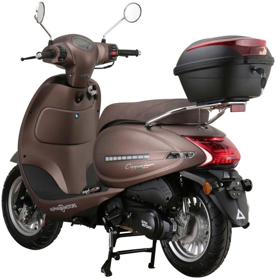 Alpha Motors Motorroller Cappucino, 50 ccm, 45 km/h, Euro 5, inkl. Topcase - Thumbnail 8