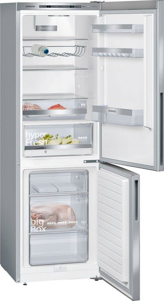 SIEMENS Kühl-/Gefrierkombination iQ500 KG36EALCA, 186 cm hoch, 60 cm breit, lowFrost, hyperFresh Schubladen, bigBox, LED-Licht, Flaschenregal - Thumbnail 15