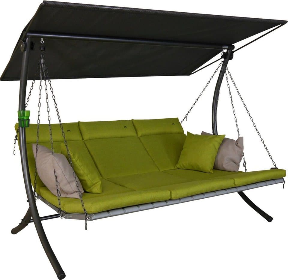 Angerer Freizeitmöbel Hollywoodschaukel Luxus Smart lime, 3-Sitzer, Bettfunktion, BxTxH: 210x145x160 cm - Thumbnail 4