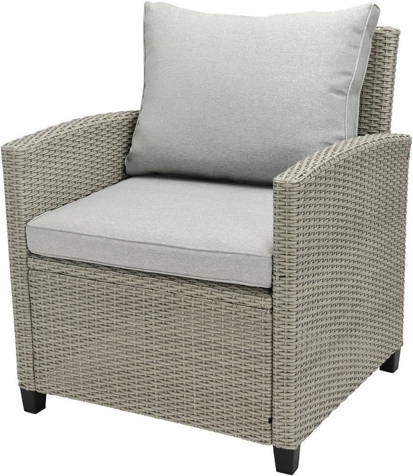 KONIFERA Gartenlounge-Set Keros Premium XL, (Set, 20-tlg., 2x 2er Sofa, 1x Ecke, 1x Sessel, 2x Hocker, 1x Tisch), bestehend aus 3 Sofas, 1 Sessel, 2 Hocker, 14 Sitzauflagen, 1 Tisch - Thumbnail 7