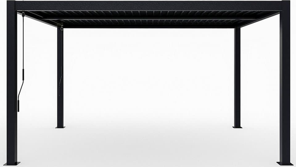 Sojag Pergola Milo 1012 Schwarz, BxTxH: 297,5x365,5x224,6 cm, Massive Stahlkonstruktion - Bild 1