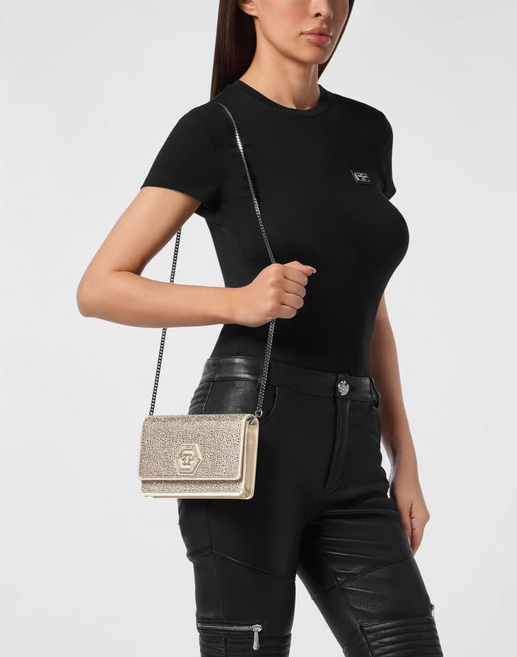 PHILIPP PLEIN Clutch Hexagon Verziert - Thumbnail 2