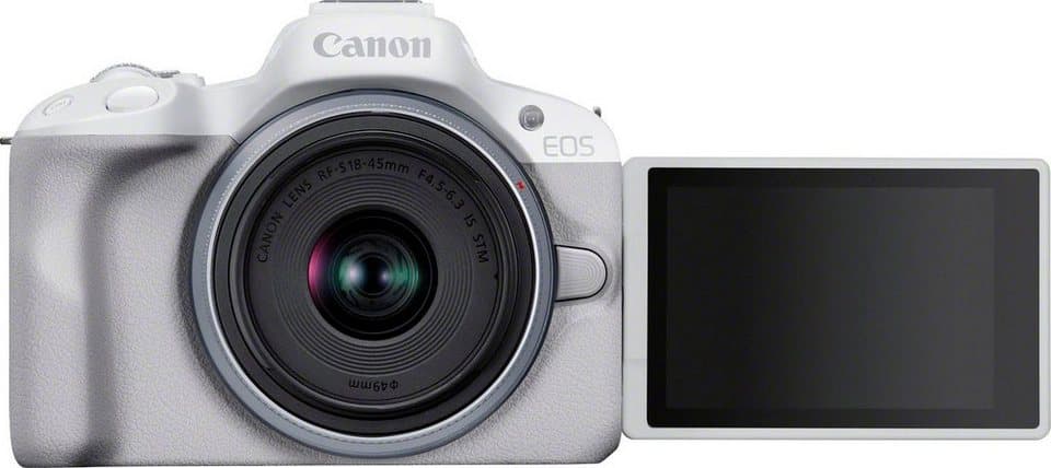 Canon EOS R50 + RF-S 18-45mm F4.5-6.3 IS STM Kit Systemkamera (RF-S 18-45mm F4.5-6.3 IS STM, 24,2 MP, Bluetooth, WLAN) - Thumbnail 4