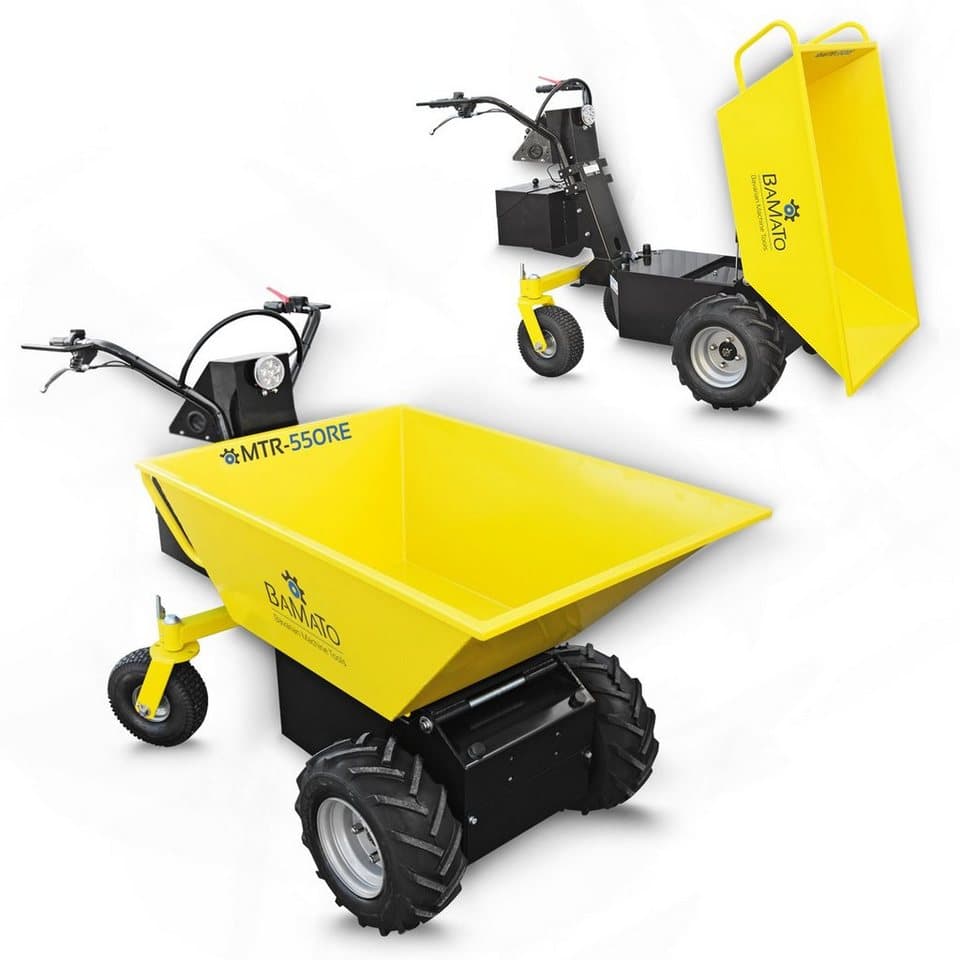 BAMATO Motorschubkarre MTR-550RE, 350 l, 1-tlg., Elektrodumper, Akku Schubkarre, Raddumper - Thumbnail 5