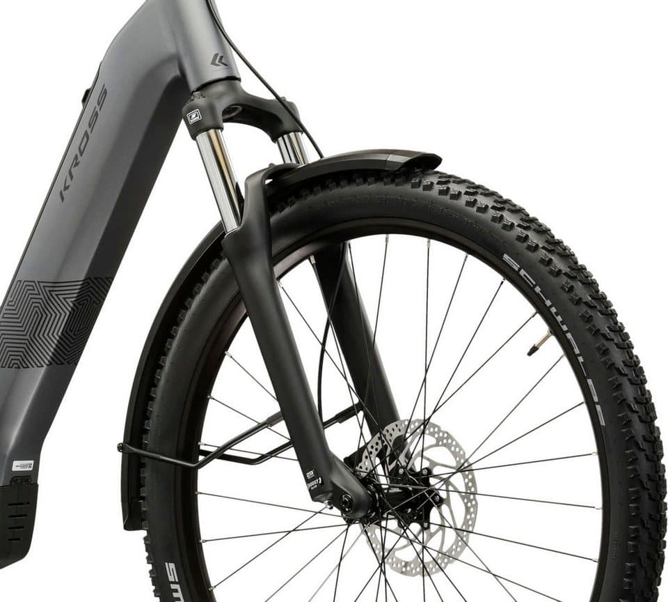Kross E-Bike ATB Influx Hybrid SUV 2.0 16,7Ah / BOSCH 600 Wh 29" grau 9 Gänge 2026, 9 Gang Shimano CUES U4000 Schaltwerk, Kettenschaltung, Mittelmotor, 600 Wh, BOSCH PERFORMANCE LINE PX 36 V/250 W, Mittelmotor - Thumbnail 6