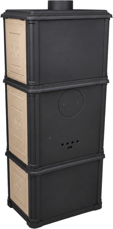 Hanseatic Kaminofen Minerva Beige, 7,1 kW, Zeitbrand, Großer Feuerraum - Thumbnail 14