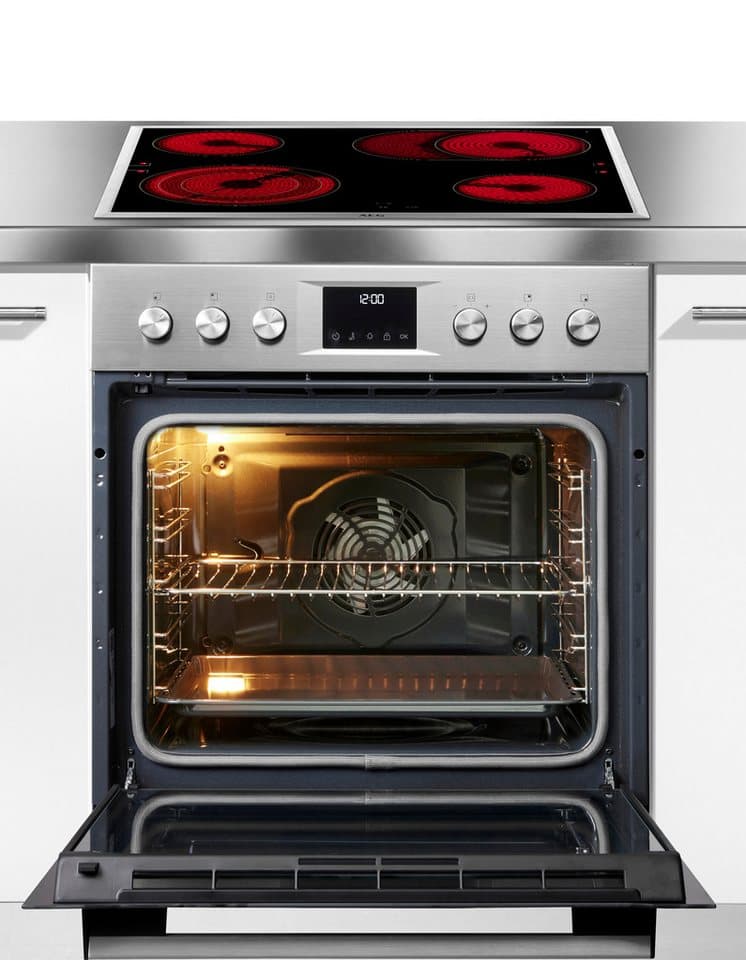 AEG Elektro-Herd-Set Serie 5000 HH25HSPM, Pyrolyse-Selbstreinigung, Heißluft: Gleichmäßiges Garen auf 3 Ebenen: ideal für Mehrblech‑Backen - Thumbnail 4