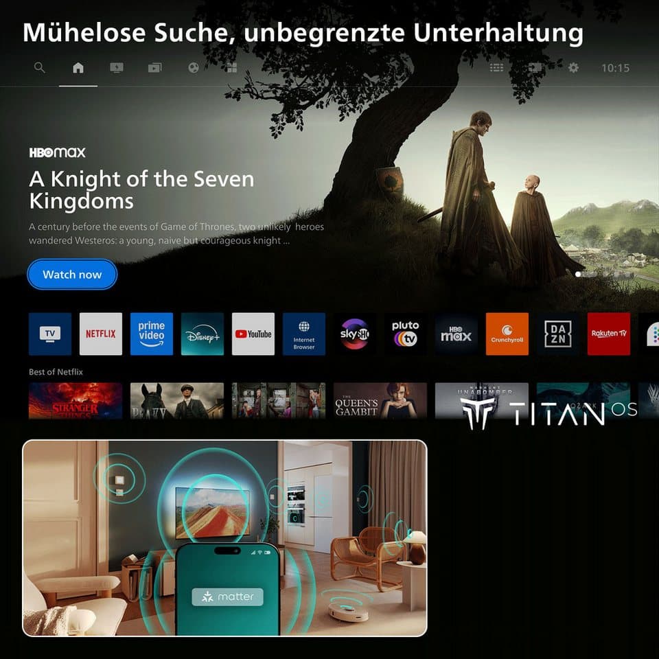 Philips 55OLED761/12 OLED-Fernseher (139 cm/55 Zoll, 4K Ultra HD, Smart-TV) - Thumbnail 8