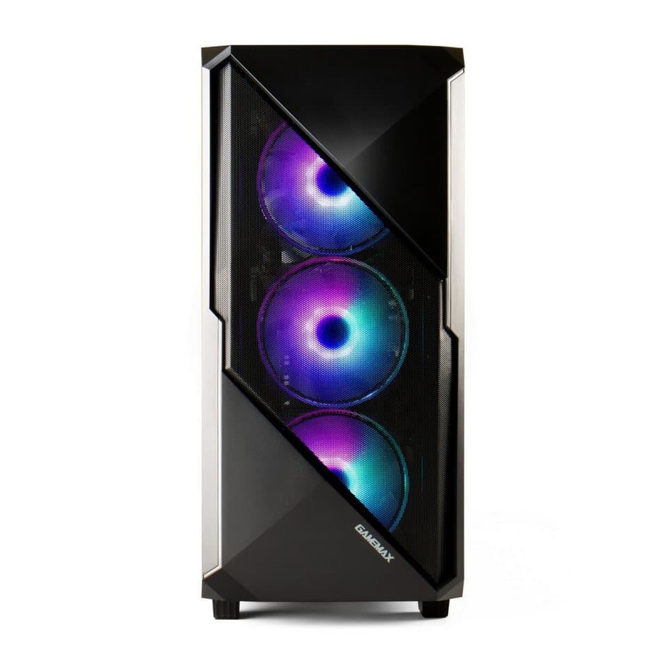 GAMEMAX MegaDeal Striker 2736 AMD Ryzen 7 5700X 16GB 1000GB SSD RTX 5060 Gaming-PC-Komplettsystem (24", AMD Ryzen 7 5700X, RTX 5060, 16 GB RAM, 1000 GB SSD, Windows 11 + MSI PRO MP2412 Monitor 60cm (24) - Thumbnail 2