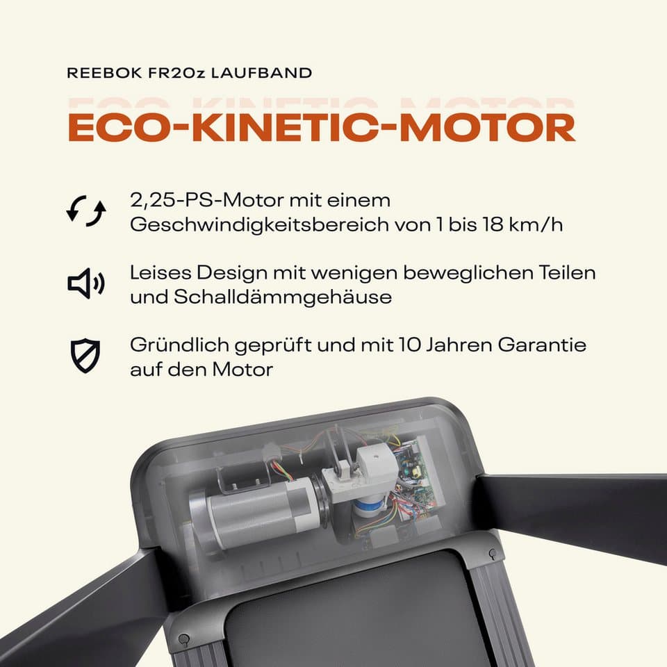 Reebok Laufband FR20z Floatride, bis max. 18 km/h, mit Steigung, 120 kg max. Benutzergewicht - Thumbnail 20