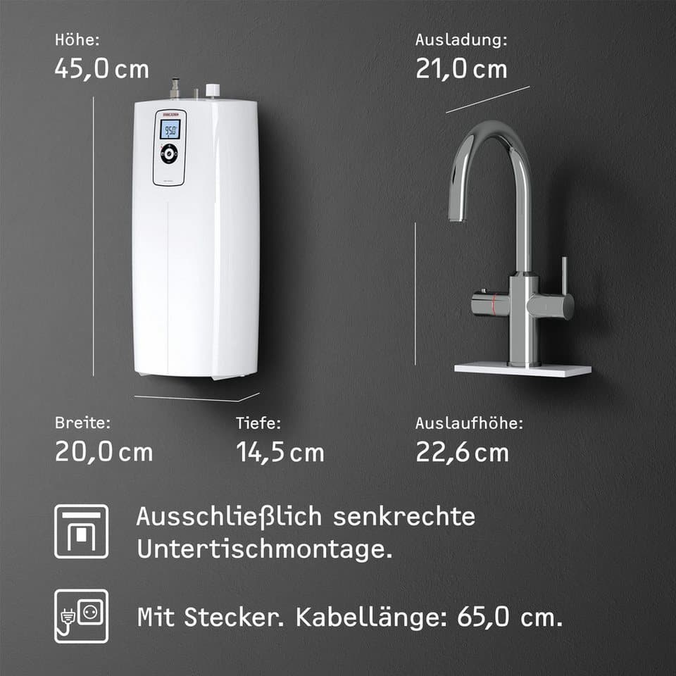 STIEBEL ELTRON Kochendwassergerät HOT 2.6 N Premium + 3in1 c (chrom), max. 95 °C, Set mit Heißwassergerät und speziellem Wasserhahn für die Küche - Thumbnail 7