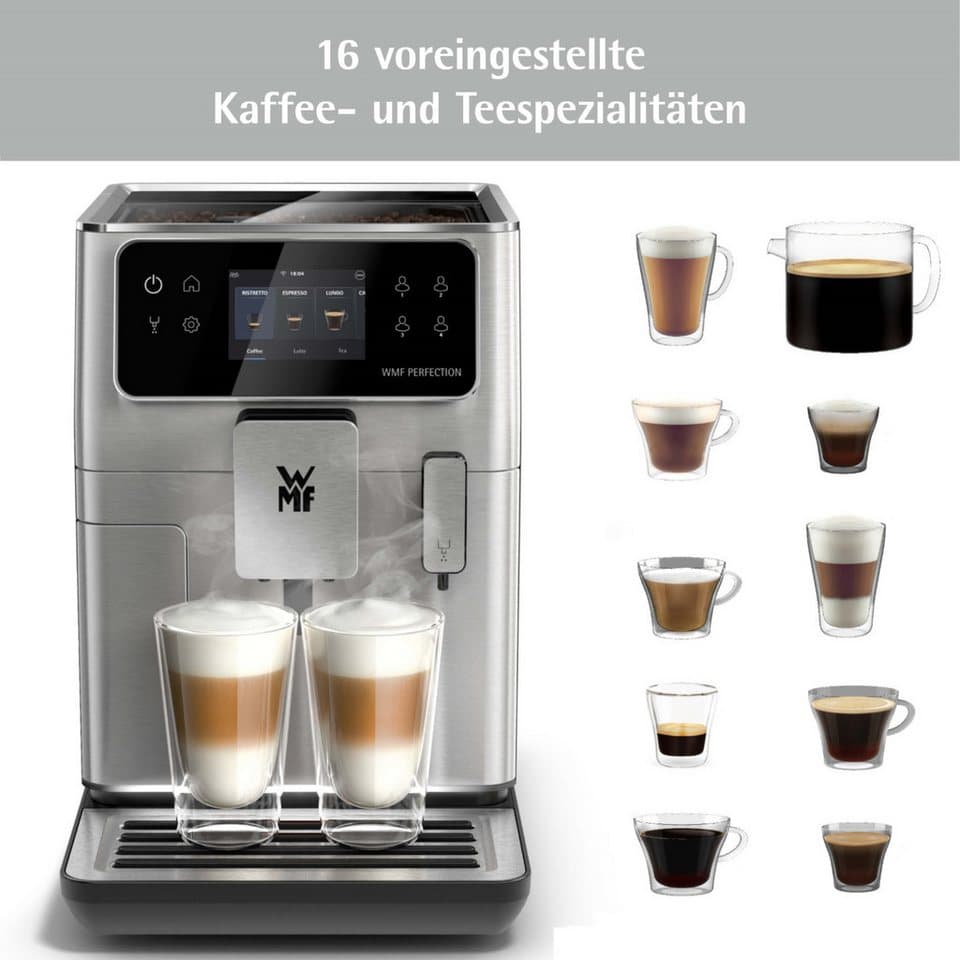 WMF Kaffeevollautomat Perfection 640 CP812D10, besonders leise, hochwertiges Gehäuse, LED-Ambient-Light - Thumbnail 6