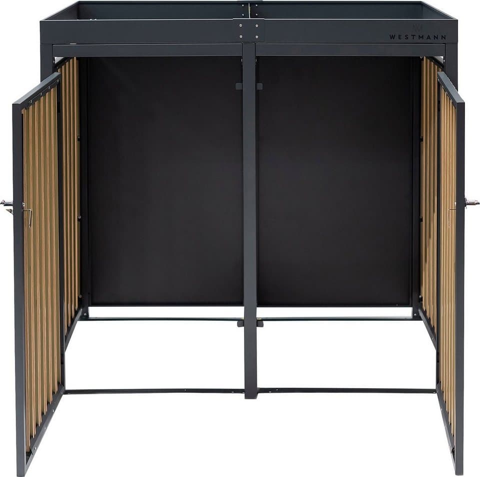 WESTMANN Mülltonnenbox WMHHWTC-62, für 2x240 l, BxTxH: 134x84x125 cm - Thumbnail 3