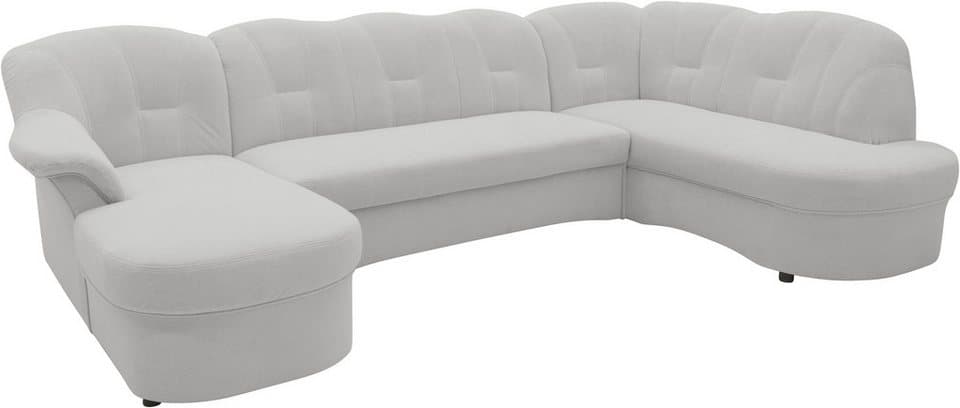 DOMO collection Wohnlandschaft FLORES 293x180x86 cm, hochwertig, komfortabel, U-Form, 3 Teile, wahlw. mit Bettfunktion, wahlw. mit Federkern, Unser Dauertiefpreis - Thumbnail 5