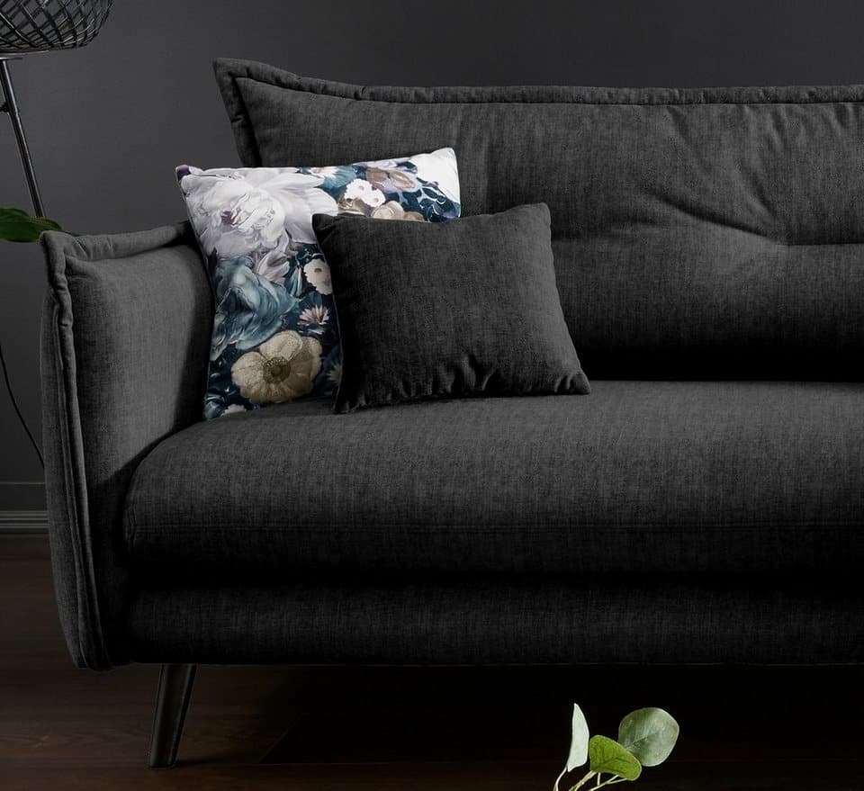 Home affaire Ecksofa Lazio modern und bequem, schmale Armlehnen, tolle Detailverarbeitung, zwei verschiedene Fußfarben wählbar - Thumbnail 6