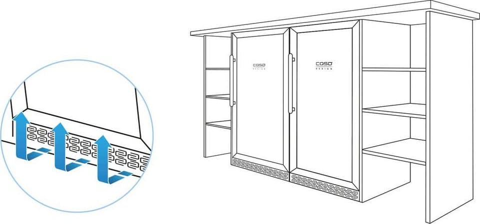 Caso Weinkühlschrank 772 WineChef Pro 40, für 40 Standardflaschen á 0,75l - Thumbnail 7