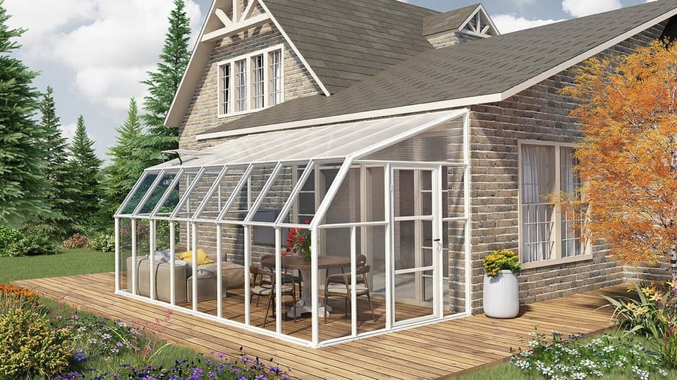 Palram - Canopia Gewächshaus Sun Room, BxTxH: 257 x 508 x 266 cm, BxLxH: 58 x 120 x 266 cm, 3 mm Wandstärke, lebenslang widerstandsfähige Wandpaneele - Bild 1