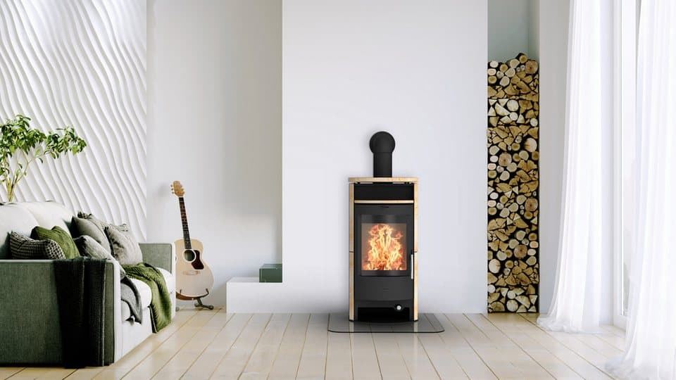 Fireplace Kaminofen »Parma Sandstein«, Dauerbrand geprüft, Lieferung bis ins Wohnzimmer, 6,3 kW, Dauerbrand, geprüft, für Anthrazit Nuss 3 geeignet, Exklusiv - Thumbnail 2