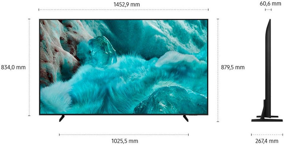 Samsung GQ65Q7F2AU QLED-Fernseher (163 cm/65 Zoll, 4K Ultra HD, Smart-TV, Quantum HDR, Knox Security, Art Store, 3D Sound, Gaming Hub, AI TV) - Thumbnail 12