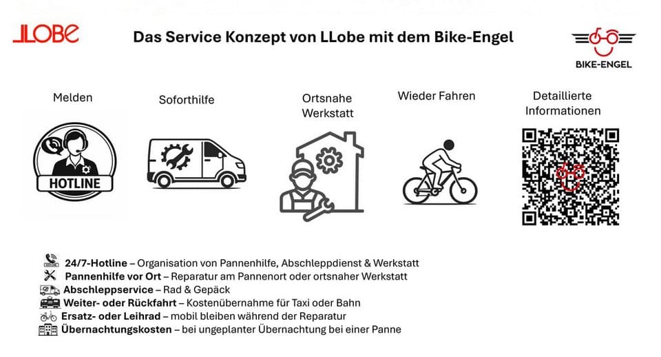 LLobe E-Bike Faltrad Elektro Faltrad 20" Neo.cult schwarz, 7 Gang Shimano Tourney Schaltwerk, Kettenschaltung, Heckmotor, 460,8 Wh - Thumbnail 15