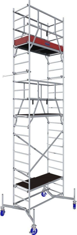 KRAUSE Arbeitsgerüst ClimTec System, (Set), Komplettgerüst, inkl. 1 Aufstockung, 2 Aufstockung und Fahrrollensatz - Thumbnail 2