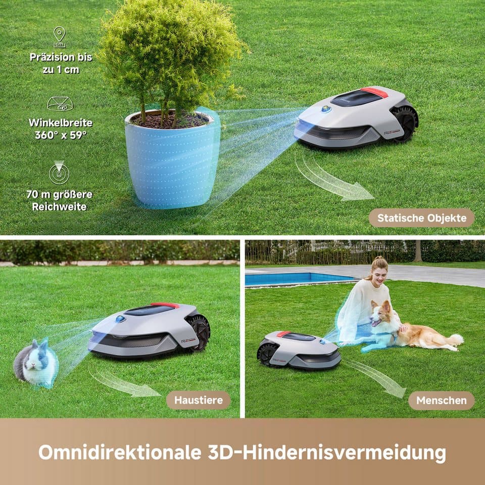 Dreame Rasenmähroboter Mower A1 Pro, bis 2000 m² Rasenfläche, (Set), präzise Navigation, U-förmige Mähstrategie, duales Kartenmanagement - Thumbnail 4
