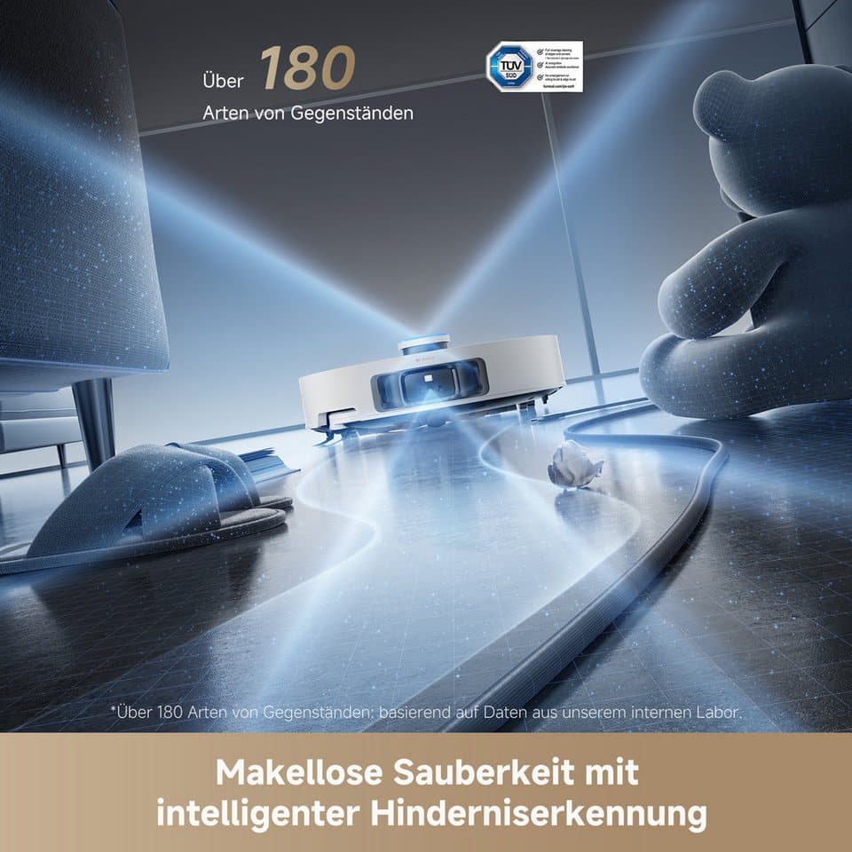 Dreame Saugroboter mit Wischfunktion L50 Pro Ultra, 600 W, 19500Pa Saugkraft, Vollautomatische Basisstation, Reinigung bei 75° C - Thumbnail 10