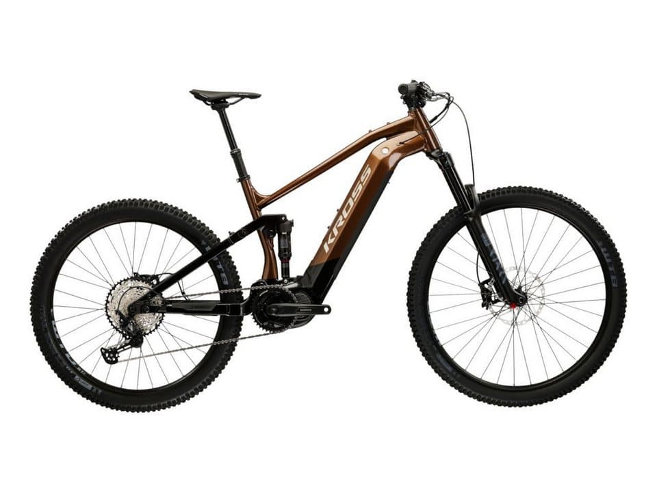 Kross E-Bike Mountainbike E-MTB Fully 29" Grist Boost 3.0 braun 12 Gänge - Shimano Mittelmotor, 12 Gang Shimano DEORE SLX M7100 Schaltwerk, Kettenschaltung, Mittelmotor, 630 Wh, SHIMANO 36 V/250 W, Mittelmotor EP800