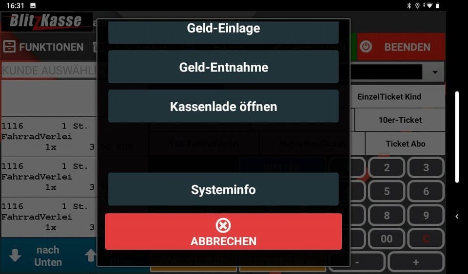 BlitzKasse Kassensystem 10" All-in-One Kasse für Beauty-Geschäfte: Friseursalon Kosmetikstudio - Thumbnail 6