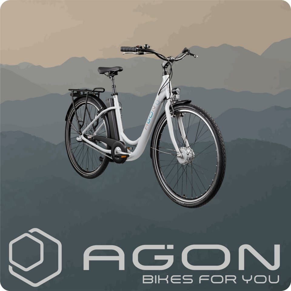 AGON E-Bike Cityrad Aurora, 3 Gang, Nabenschaltung, Frontmotor, 536 Wh, Pedelec, Elektrofahrrad für Damen u. Herren - Thumbnail 10