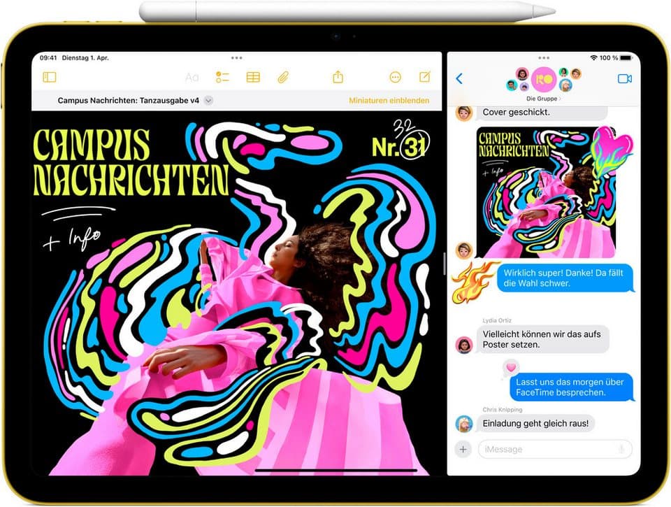 Apple 11" iPad Wi-Fi + Cellular (2025) Tablet (10,86", iPadOS, 5G) - Thumbnail 4