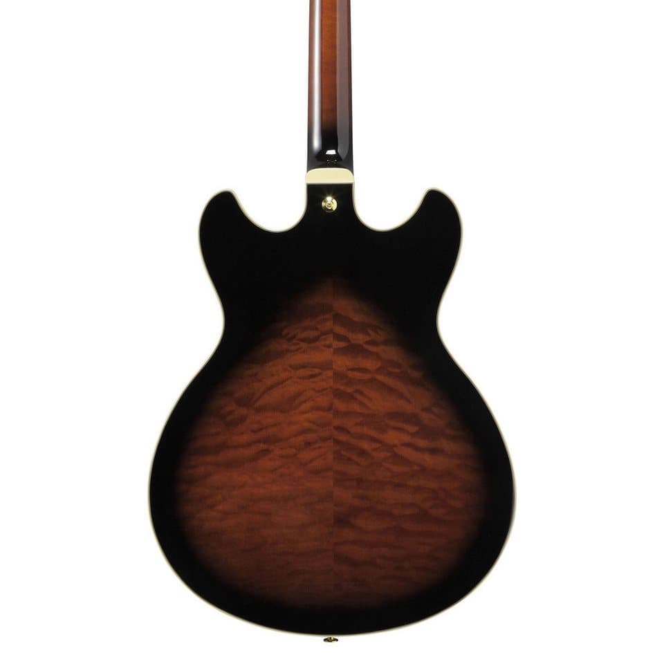 Ibanez Halbakustik-Gitarre, Halb-Akustik Gitarren, Semi Hollow-Modelle, Artcore Expressionist AS93QMSP-DB Dark Brown Sunburst - Halbakustik - Thumbnail 5