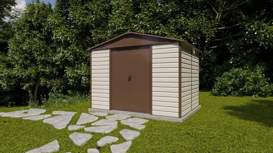 YARDMASTER Gerätehaus Brandenburg 108, BxT: 303x237 cm, Metall - Thumbnail 3
