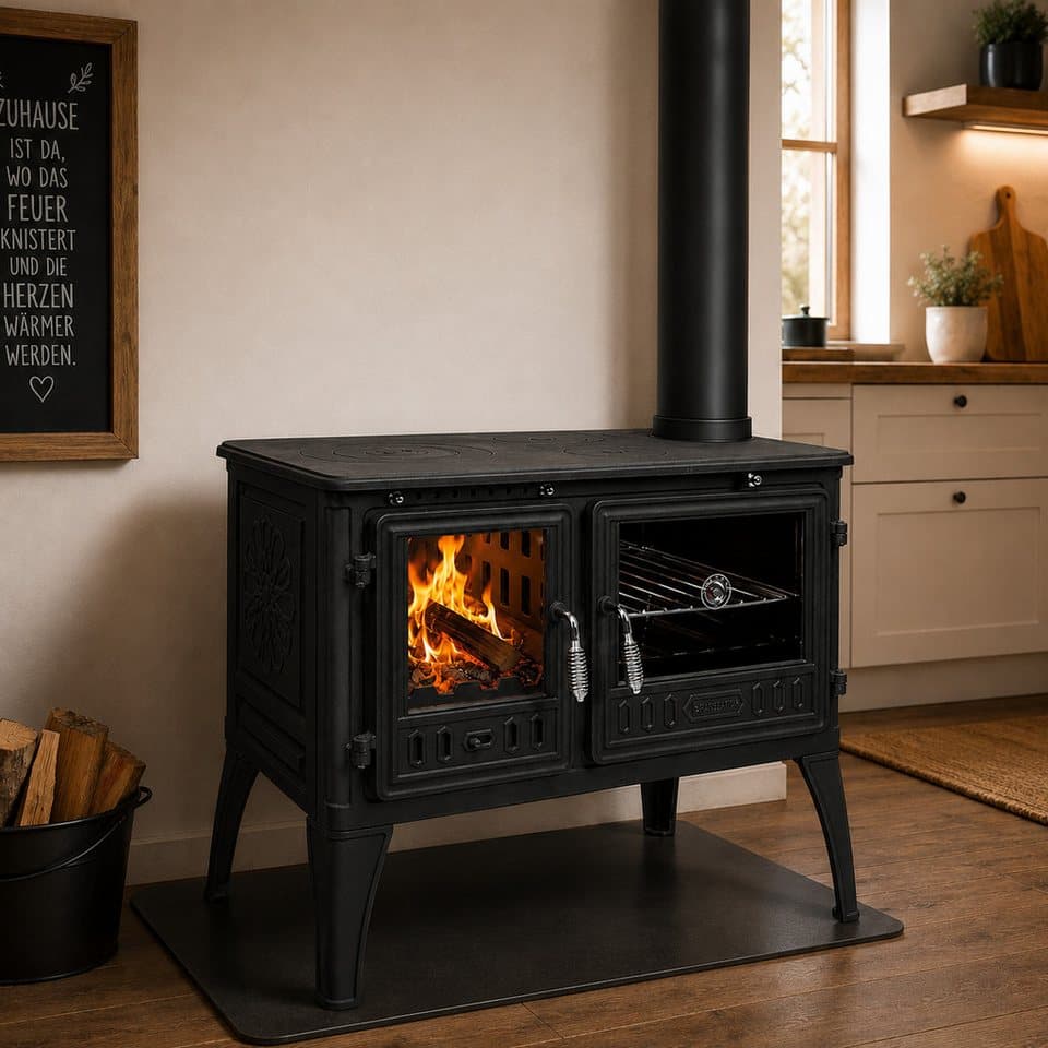 Hanseatic Festbrennstoffherd Vesta, 8,6 kW, Zeitbrand - Thumbnail 2