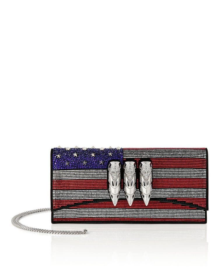 PHILIPP PLEIN Clutch Eagle Verziert