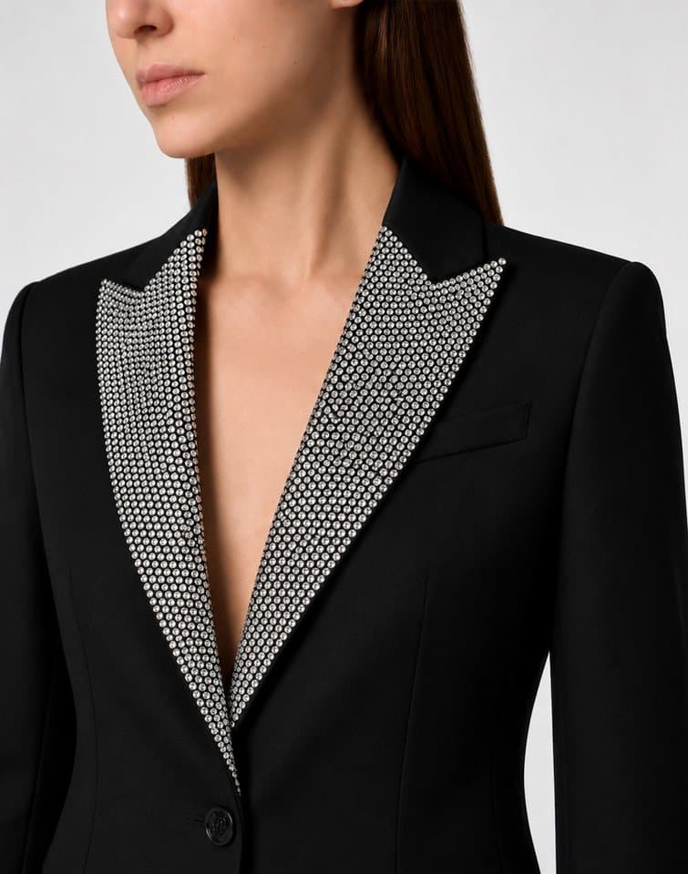 PHILIPP PLEIN Jackenblazer Mit Schmucksteinen - Thumbnail 2